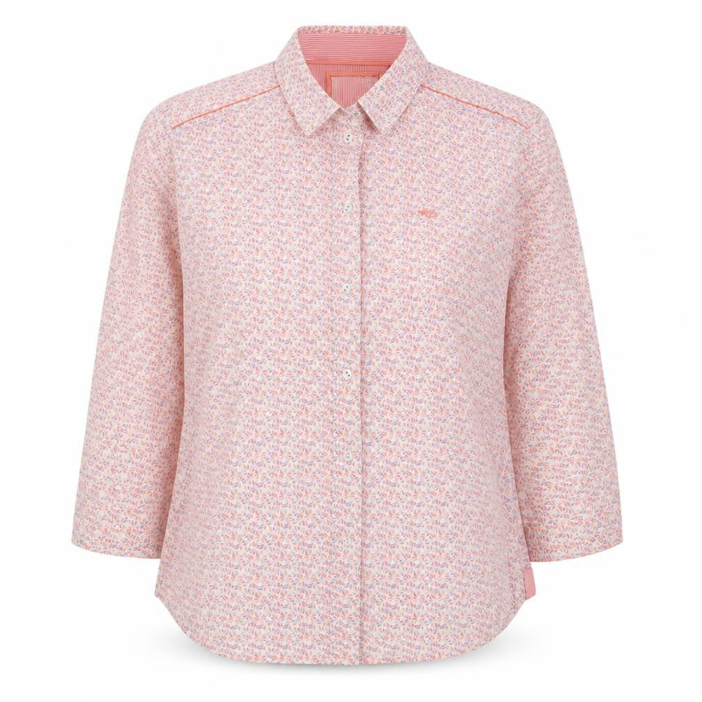 ESPRIT Womens Multicoloured Floral Cotton Basic Button-Up Size 10 Collared