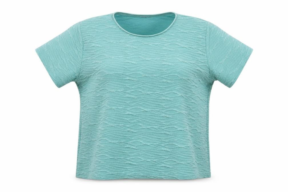 Womens UK Size 18 EWM Blue Polyester T-Shirt