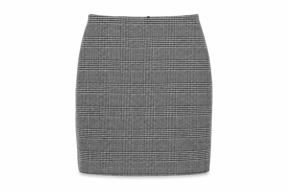 Marks and Spencer Womens Grey Plaid Polyester Mini Skirt Size 6