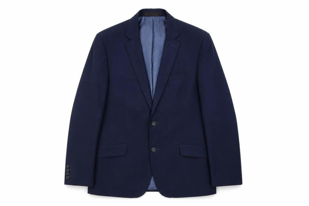 Marks and Spencer Mens Blue Polyester Jacket Suit Jacket Size 40 Regular