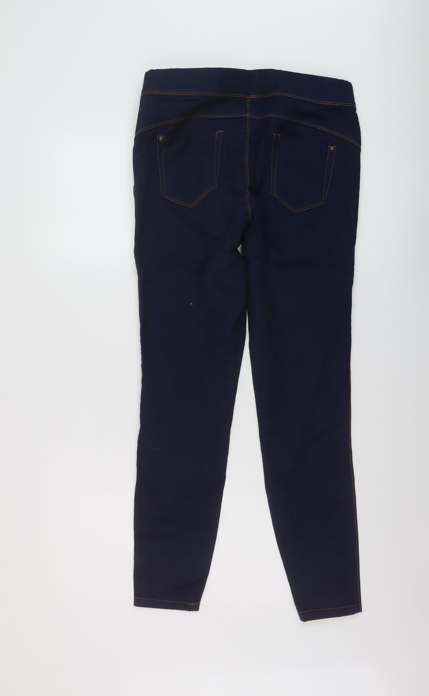 Denim & Co. Womens Blue Cotton Jegging Jeans Size 14 L28 in Regular