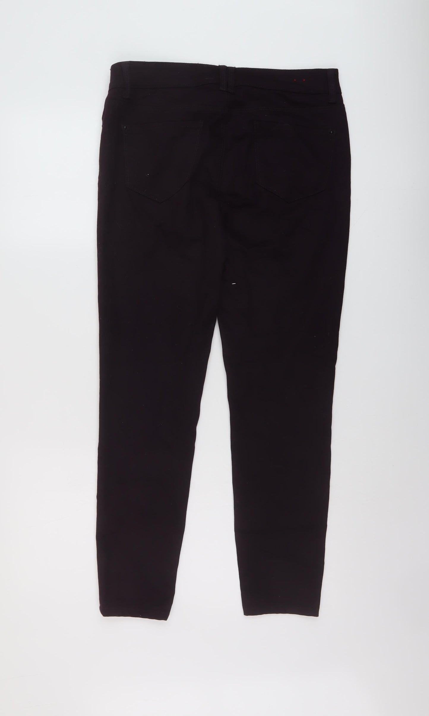 New Look Womens Purple Cotton Skinny Jeans Size 12 L27 in Regular Button
