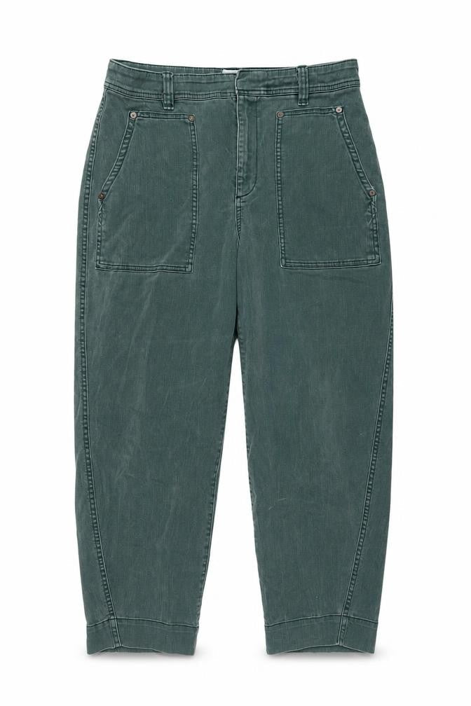 Gap Womens Green Cotton Mom Jeans Size 10 L25 in Regular Button