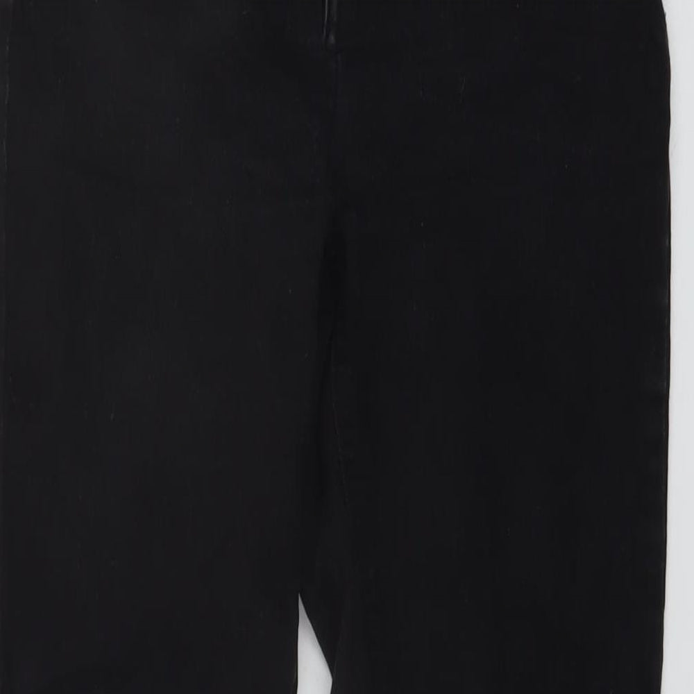 Jack Wills Womens Black Cotton Skinny Jeans Size 30 in L29 in Regular Button