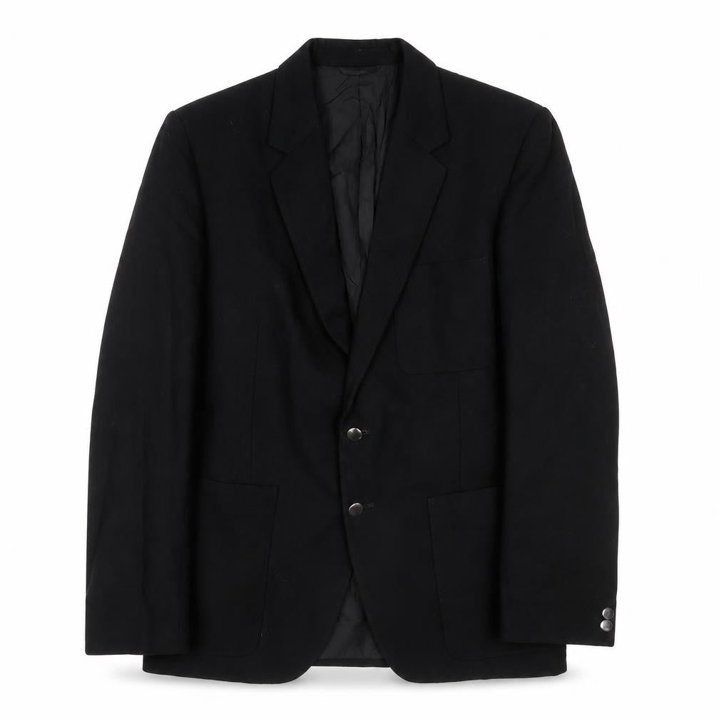 Peter Smithard Mens Black Polyester Jacket Suit Jacket Size 38 Regular