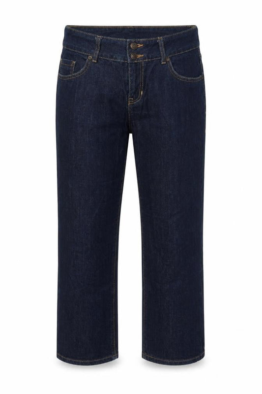 Gap Mens Blue Cotton Cropped Jeans Size 34 in L24 in Regular Zip