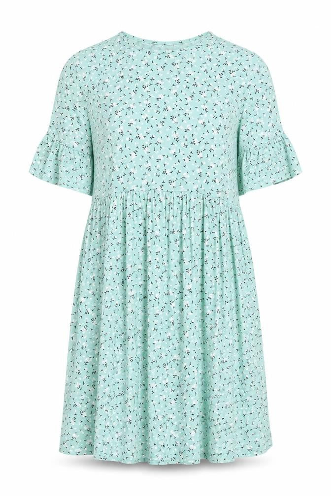 Boohoo Womens Blue Fair Isle Viscose A-Line Size 8 Crew Neck Pullover