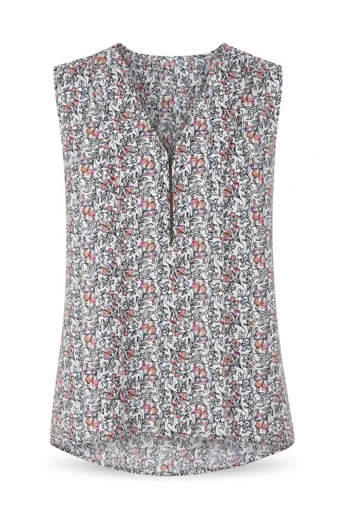 Warehouse Womens Multicoloured Polyester Basic Blouse Size 8 V-Neck
