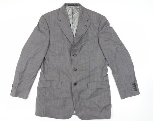 Marks and Spencer Mens Grey Wool Jacket Suit Jacket Size 40 Regular