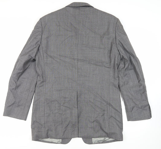 Marks and Spencer Mens Grey Wool Jacket Suit Jacket Size 40 Regular