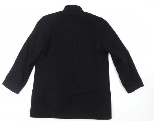 St Michael Womens Black Jacket Size 12 - Vintage Open
