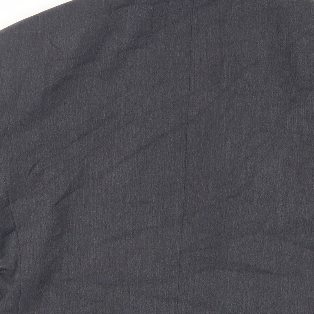 Marks and Spencer Mens Grey Polyester Jacket Suit Jacket Size 36 Regular