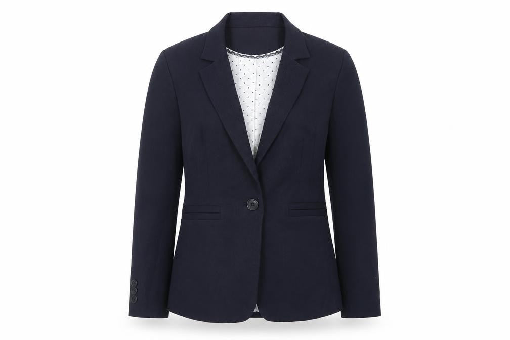 Marks and Spencer Womens Blue Jacket Blazer Size 12 Button