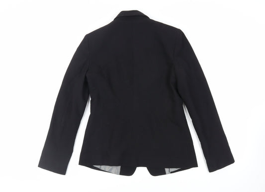 Principles Womens Black Jacket Blazer Size 10 Button