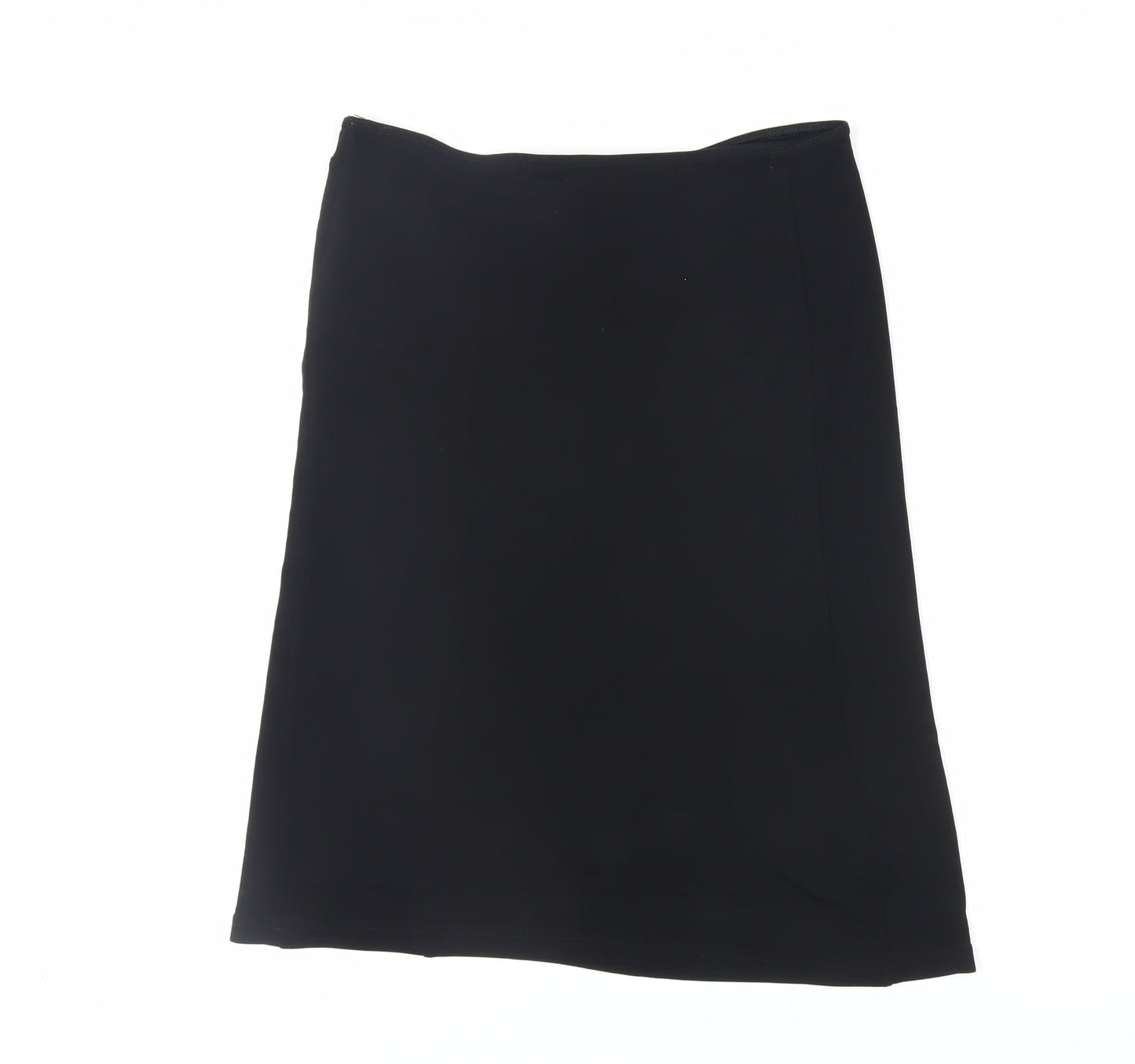 Press&Bastysn Womens Black Viscose A-Line Skirt Size 10