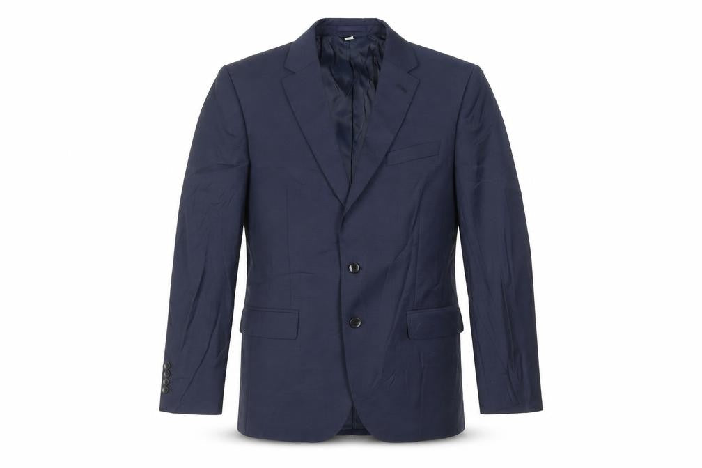 Marks and Spencer Mens Blue Polyester Jacket Suit Jacket Size 42 Regular