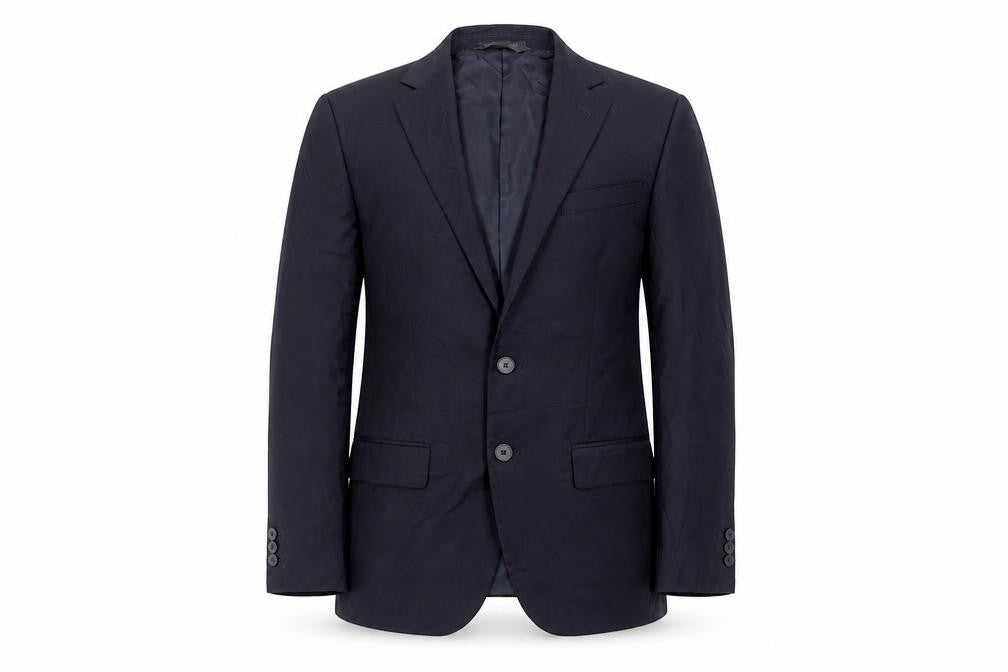 Marks and Spencer Mens Blue Polyester Jacket Suit Jacket Size 38 Regular