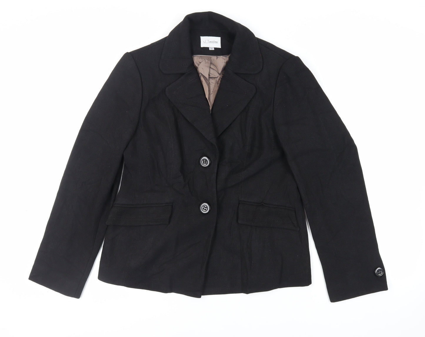 J.Taylor Womens Black Kimono Blazer Size 16 Button