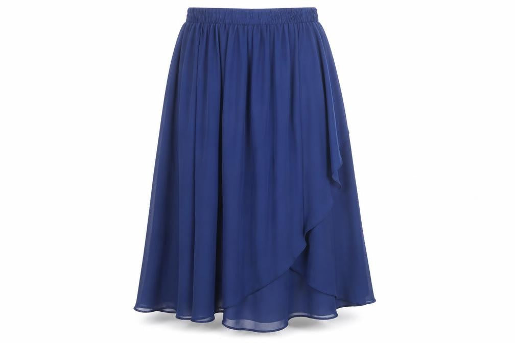 River Island Womens Blue Polyester A-Line Skirt Size 8