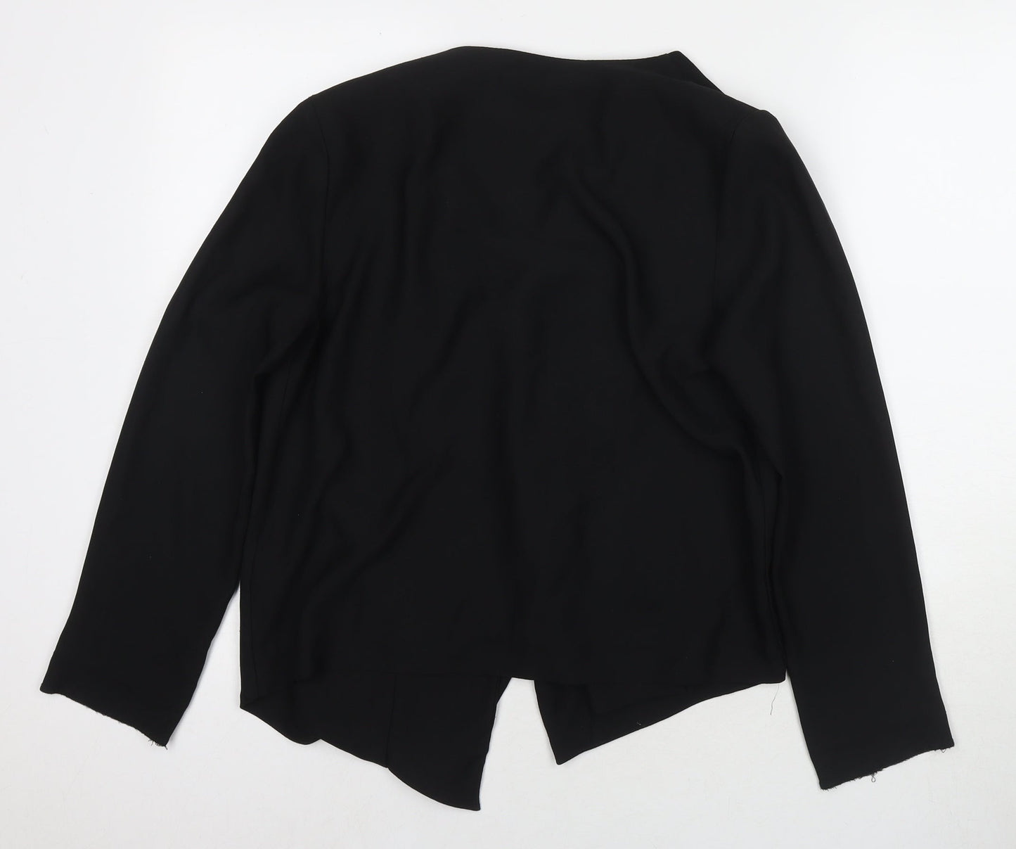 Warehouse Womens Black Kimono Blazer Size 12