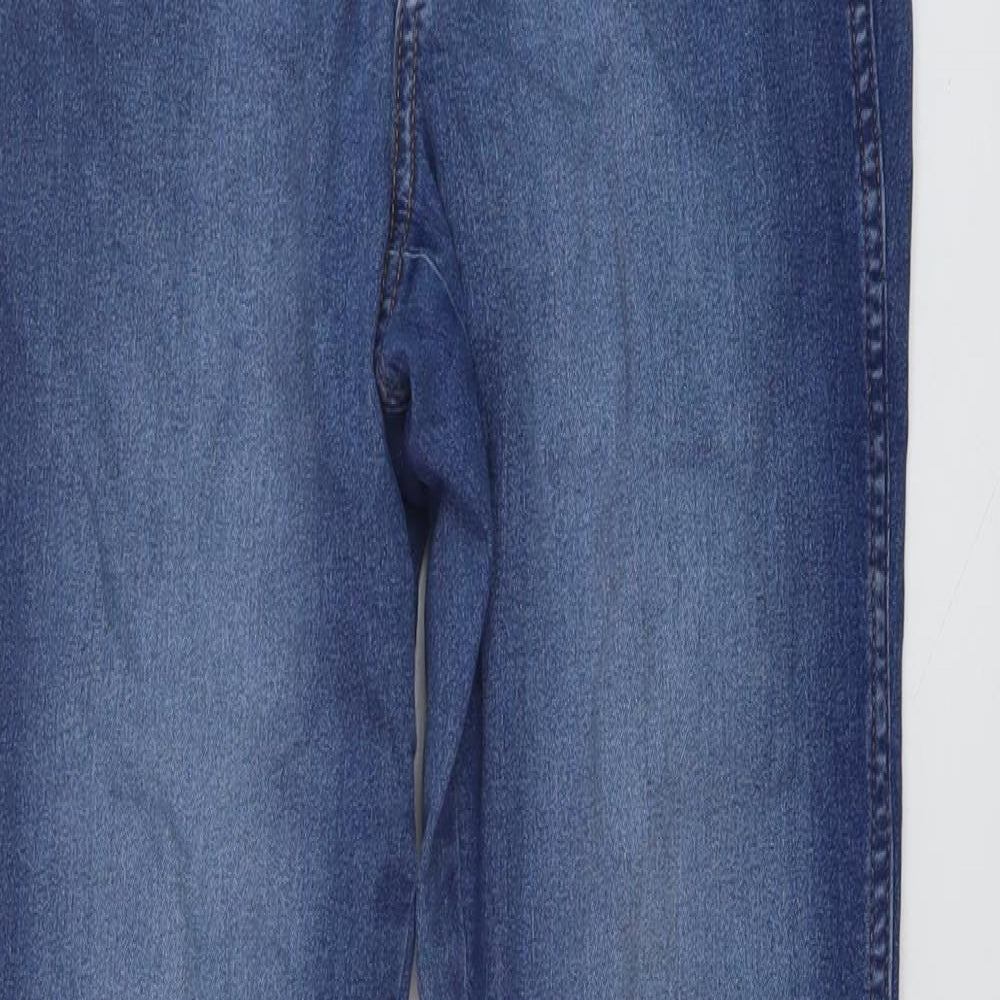 H&M Womens Blue Cotton Skinny Jeans Size 28 in L28 in Regular Button