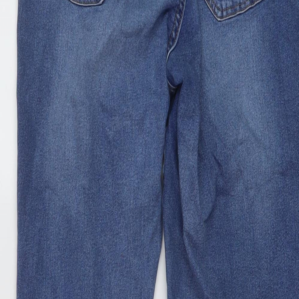 H&M Womens Blue Cotton Skinny Jeans Size 28 in L28 in Regular Button