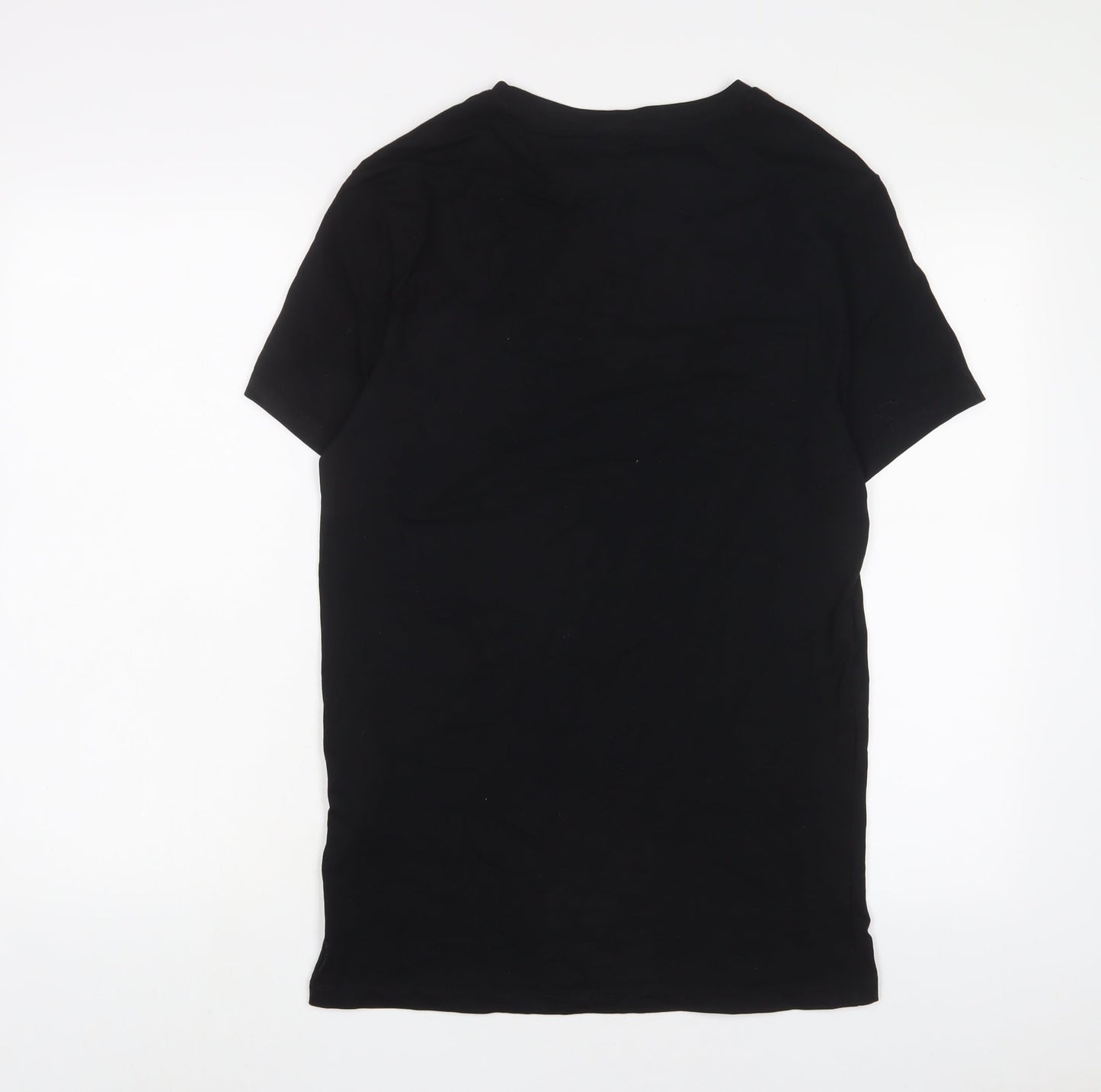 ASOS Mens Black Cotton T-Shirt Size L Crew Neck
