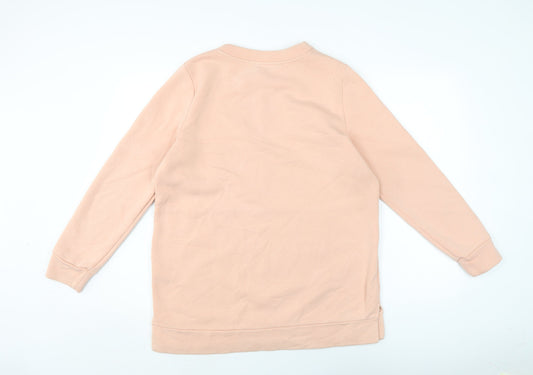 Marks and Spencer Womens Orange Cotton Pullover Sweatshirt Size M