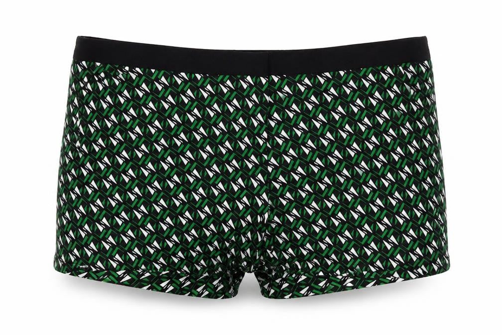 River Island Womens Green Geometric Polyester Hot Pants Shorts Size 12 L3 in Regular Zip