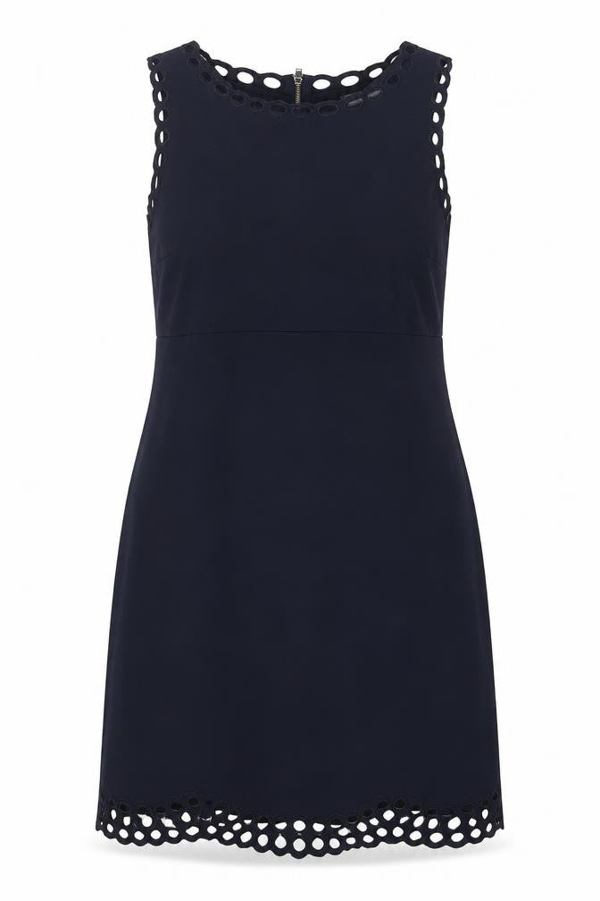 Marks and Spencer Womens Blue Viscose A-Line Size 10 Round Neck Pullover