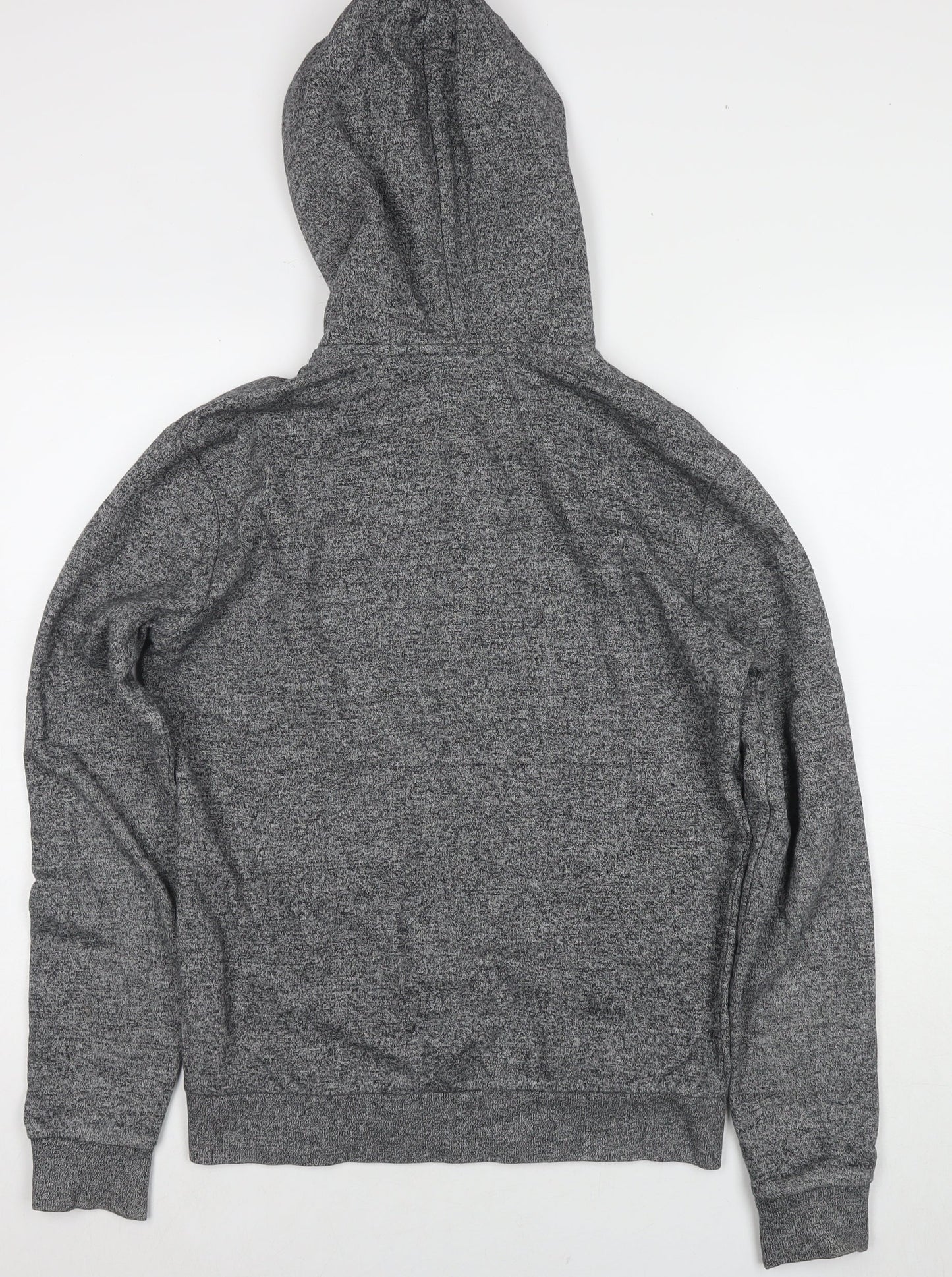 Divided by H&M Mens Grey Cotton Full Zip Hoodie Size S