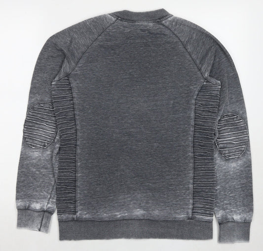 Cup2 Mens Grey Polyester Full Zip Sweatshirt Size M