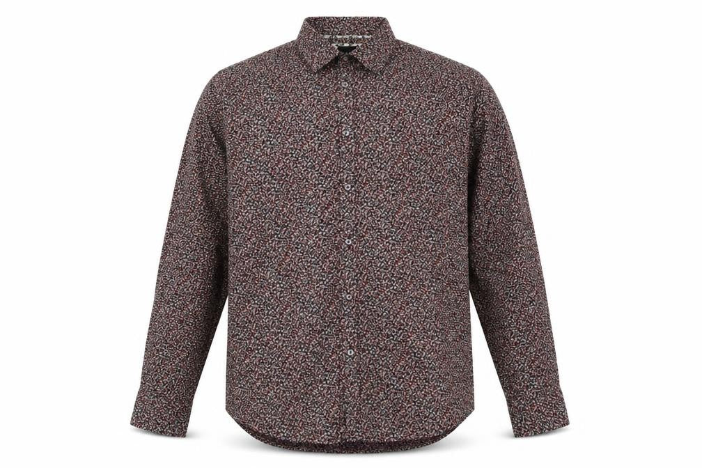 Sisley Mens Multicoloured Floral Cotton Button-Up Size XL Collared Button