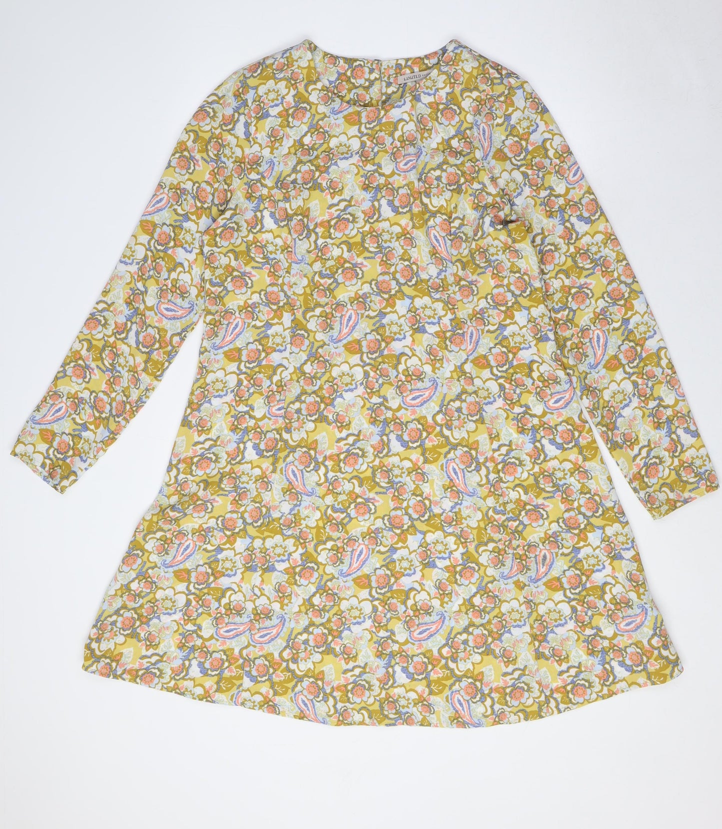 Marks and Spencer Womens Multicoloured Polyester A-Line Size 12 Round Neck - Limited Edition