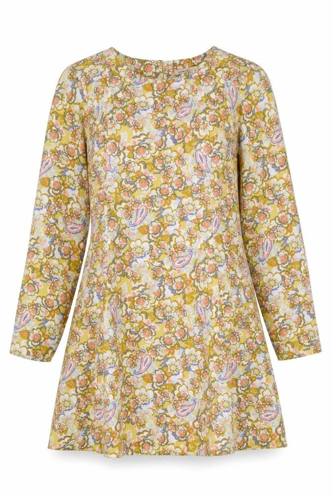 Marks and Spencer Womens Multicoloured Polyester A-Line Size 12 Round Neck - Limited Edition