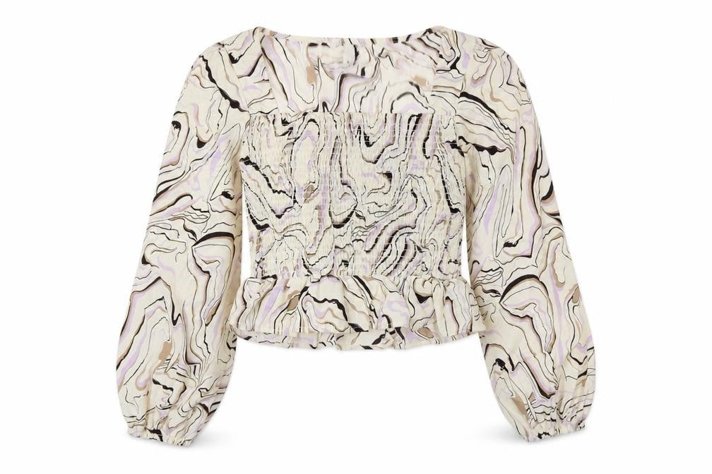 Womens UK Size M Brave Soul Ivory Polyester Blouse