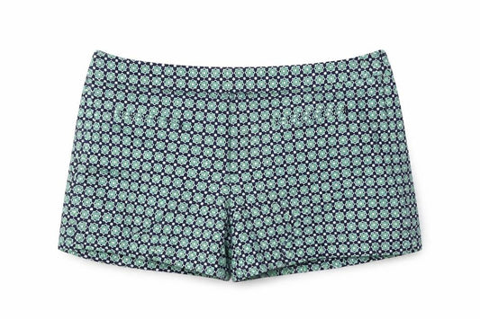 Gap Womens Blue Cotton Basic Shorts Size 8 L3 in Regular Zip