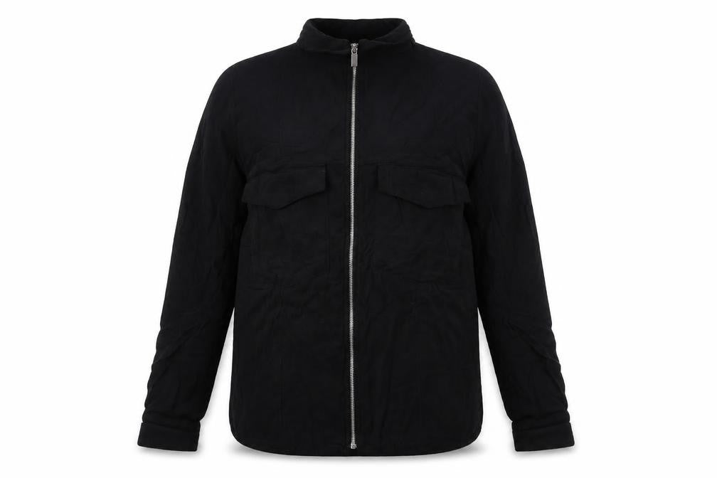 Zara Womens Black Polyester Basic Button-Up Size S Collared - Breast Pockets