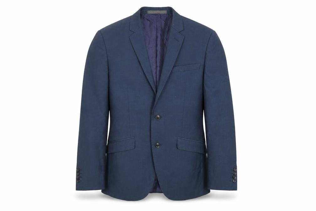 Marks and Spencer Mens Blue Polyester Jacket Suit Jacket Size 36 Regular