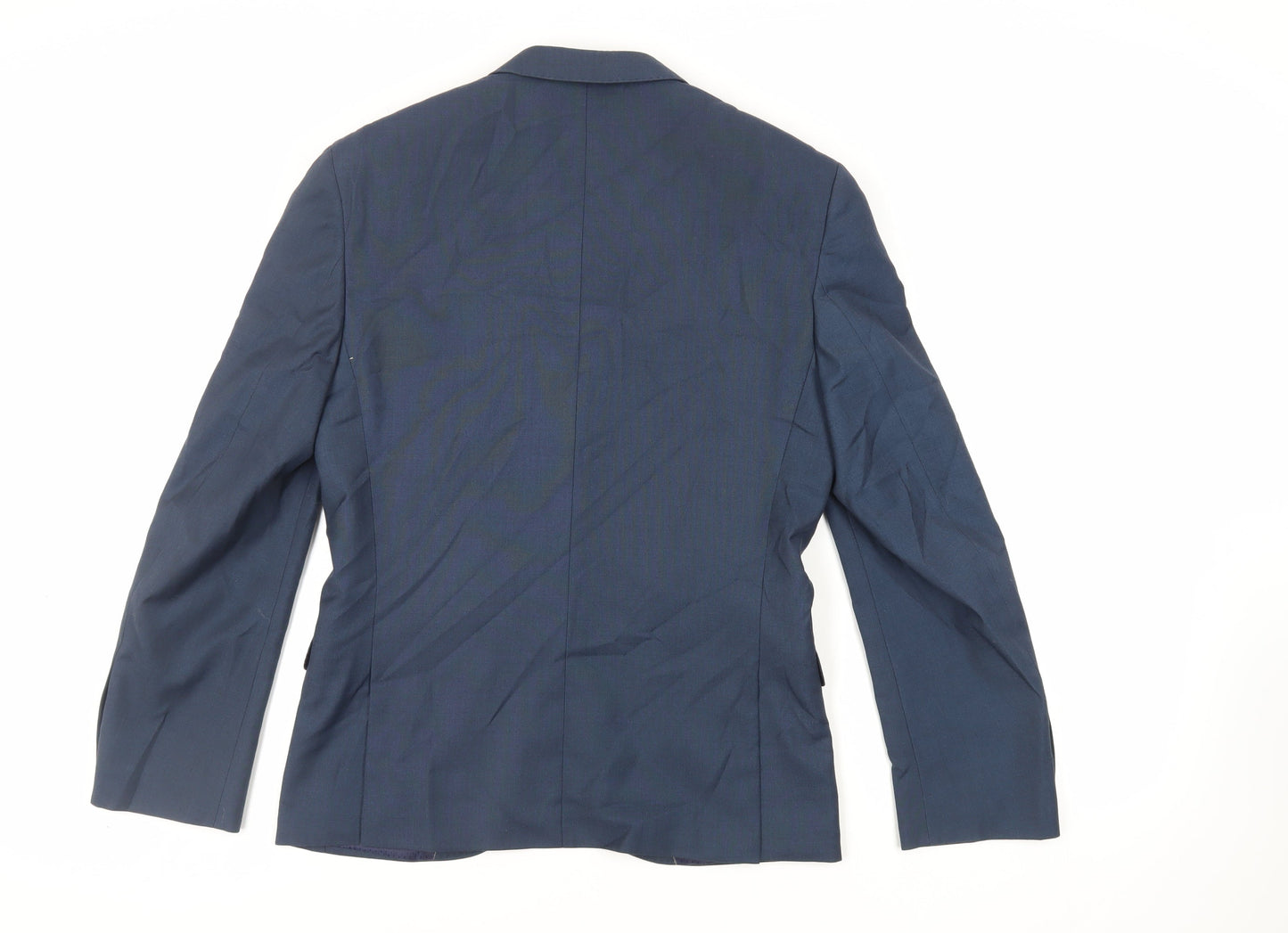 Marks and Spencer Mens Blue Polyester Jacket Suit Jacket Size 36 Regular