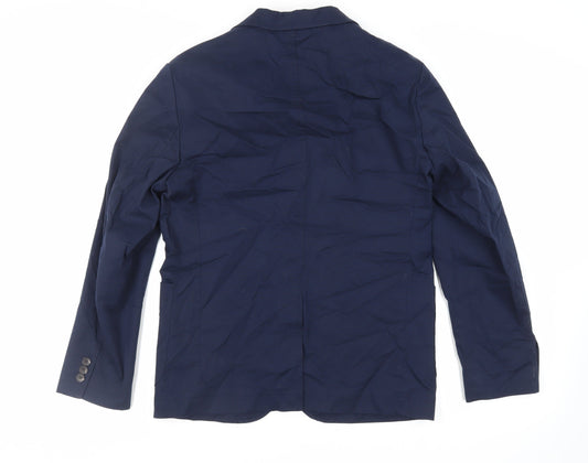 Marks and Spencer Mens Blue Jacket Blazer Size 38 Button