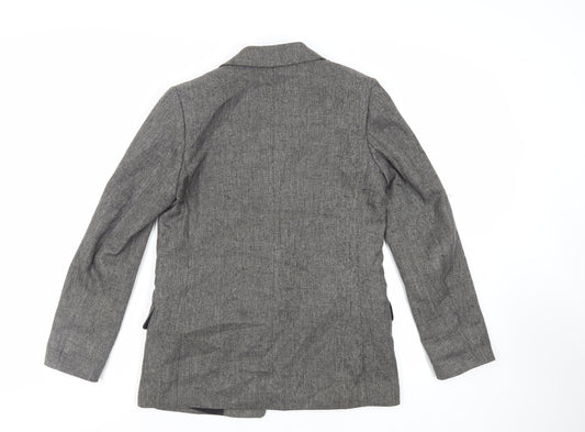 H&M Womens Grey Jacket Blazer Size 10 - Open