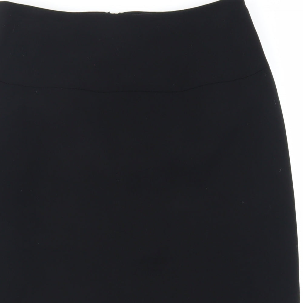 Offshoot Womens Black Polyester Straight & Pencil Skirt Size 10 Zip