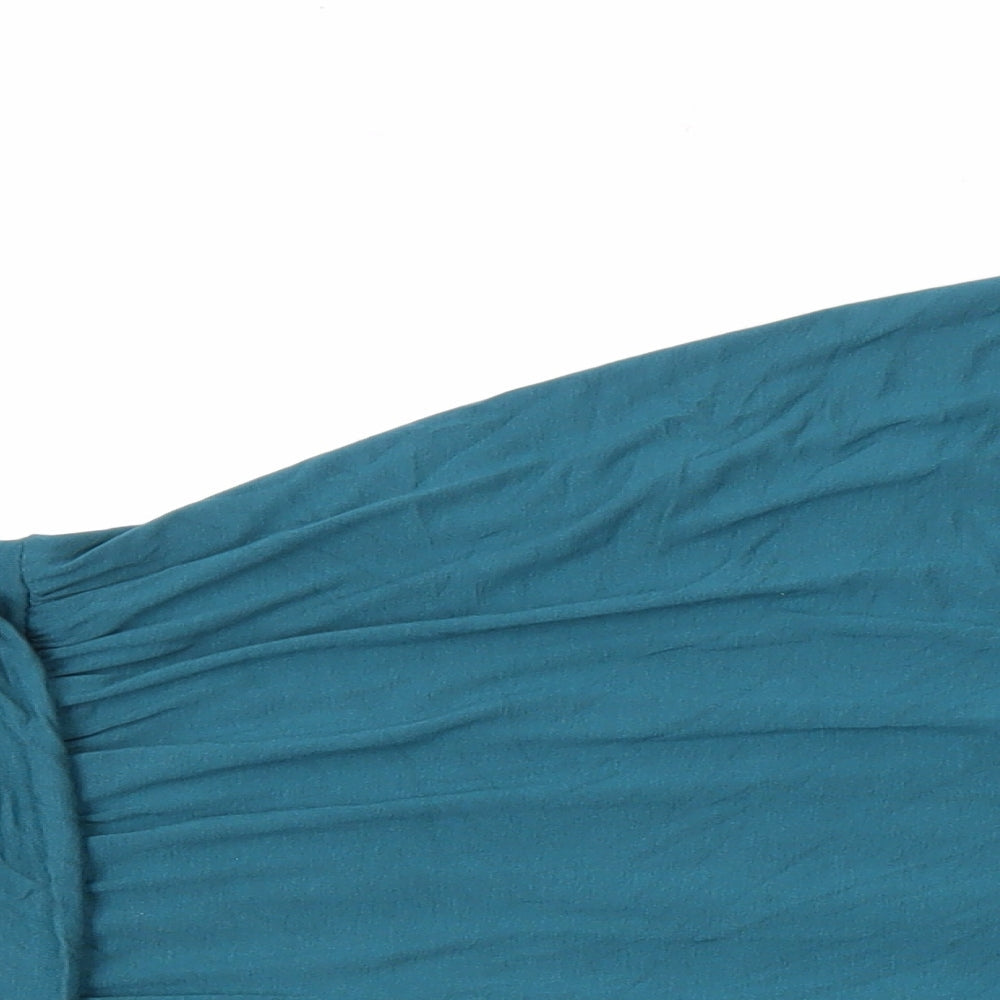 H&M Womens Blue Viscose A-Line Size M Scoop Neck