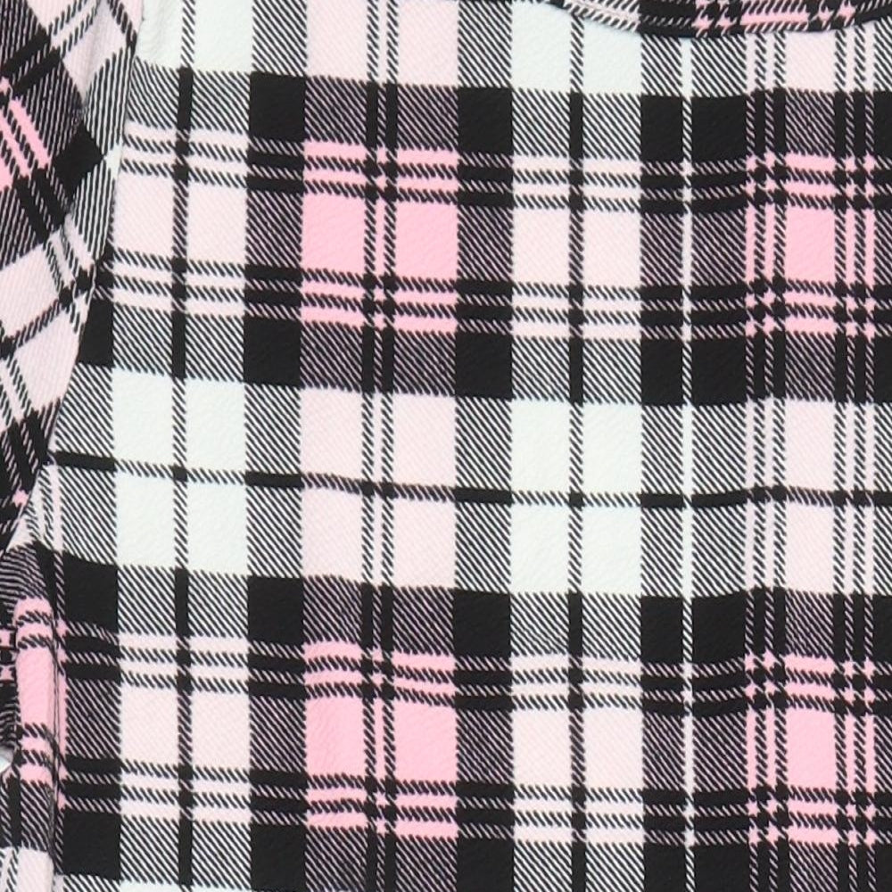 Kaaya Womens Multicoloured Check Polyester Pencil Dress Size 22 Round Neck