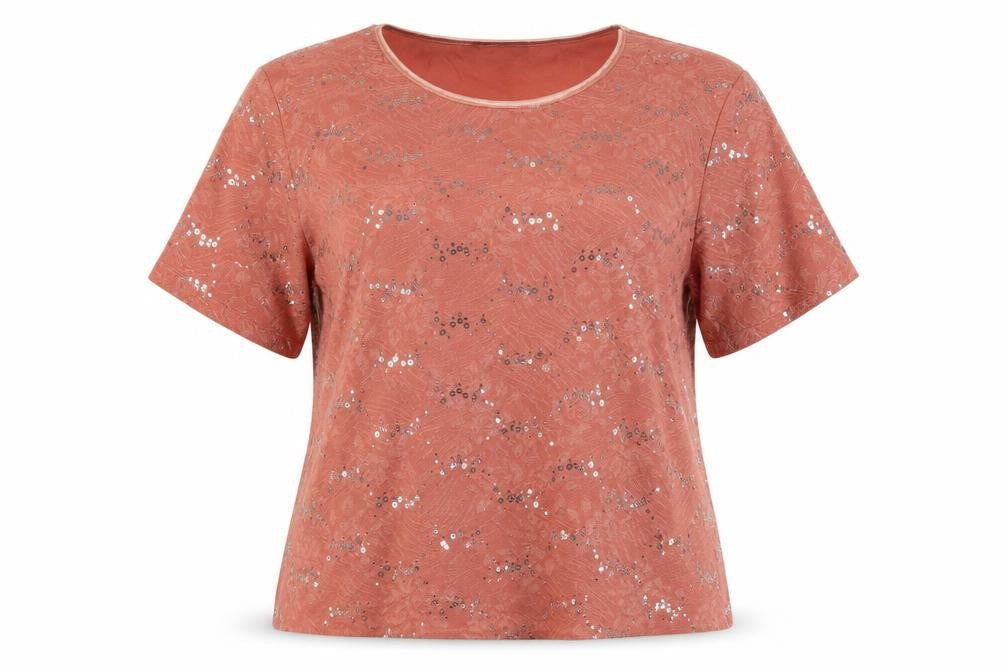 Womens UK Size 2XL Anna Rose Orange Polyester T-Shirt