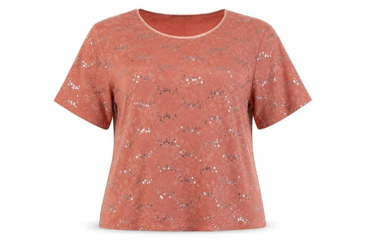 Womens UK Size 2XL Anna Rose Orange Polyester T-Shirt