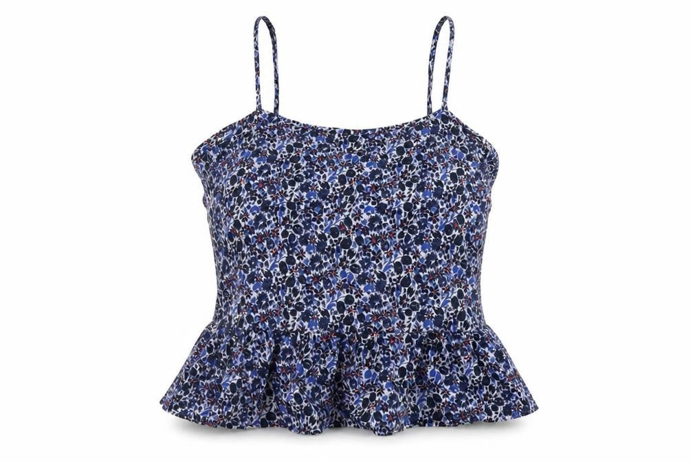 Womens UK Size 10 Jack Wills Blue Cotton Tank