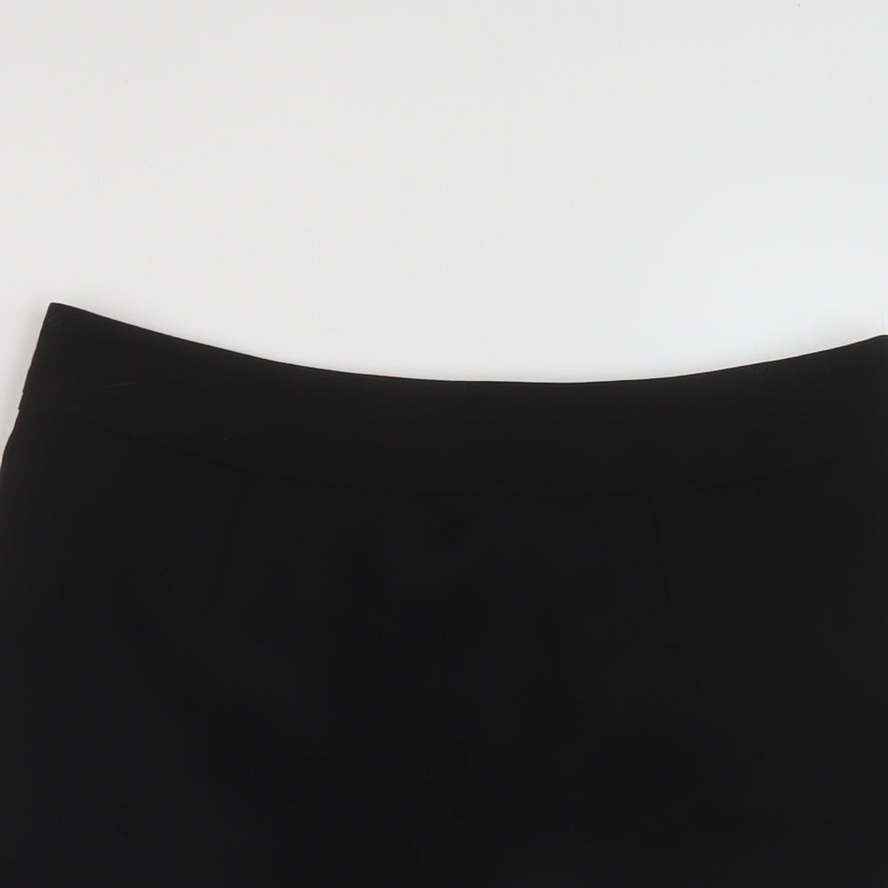 Therapy Womens Black Polyester A-Line Skirt Size 10 Zip