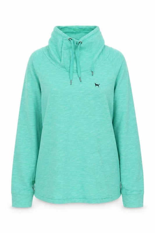 The Black Dog Womens Green Polyester Pullover Sweatshirt Size M Pullover